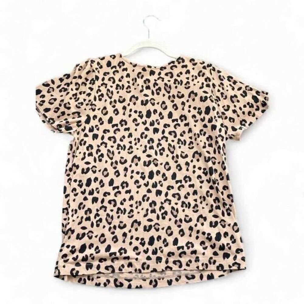 J. Crew Leopard Short Sleeve Top with Flouncy Arms‎ Size Small